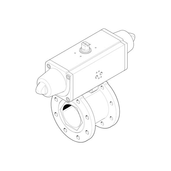 Festo Ball Valve Actuator Unit VZBC-80-FF-16-22-F07-V4V4T-PS180-R-90-4- VZBC-80-FF-16-22-F07-V4V4T-PS180-R-90-4- - main